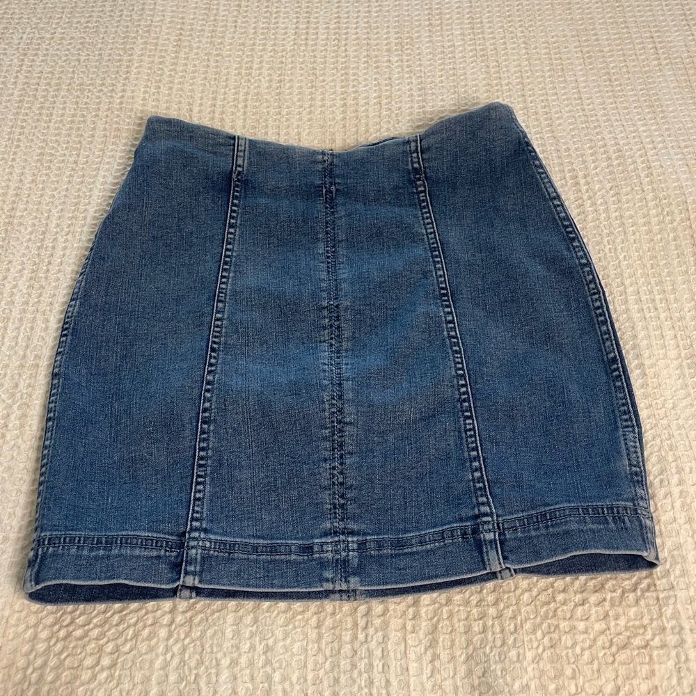 Free People Denim Jean Skirt Size 4